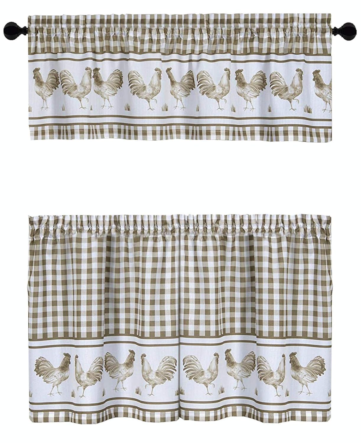 Best Thanksgiving Kitchen Curtains Tier And Valance