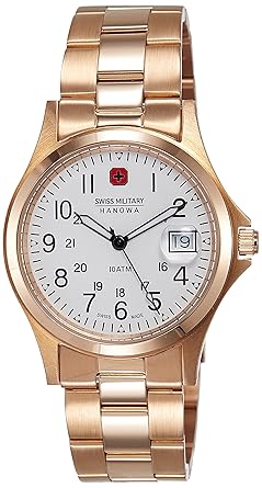 Swiss Military Analog White Dial Mens Watch - SM05304MSR.H01MTX