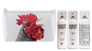 NOBITE Hautspray Sparpack/ Doppelpack: 2 x 100 ml in schöner Tigapaw ® Waschtasche