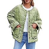 Tankaneo Womens Cropped Quilted Puffer Jackets Lightweight Plaid Button Down Bow Padded Down Coat