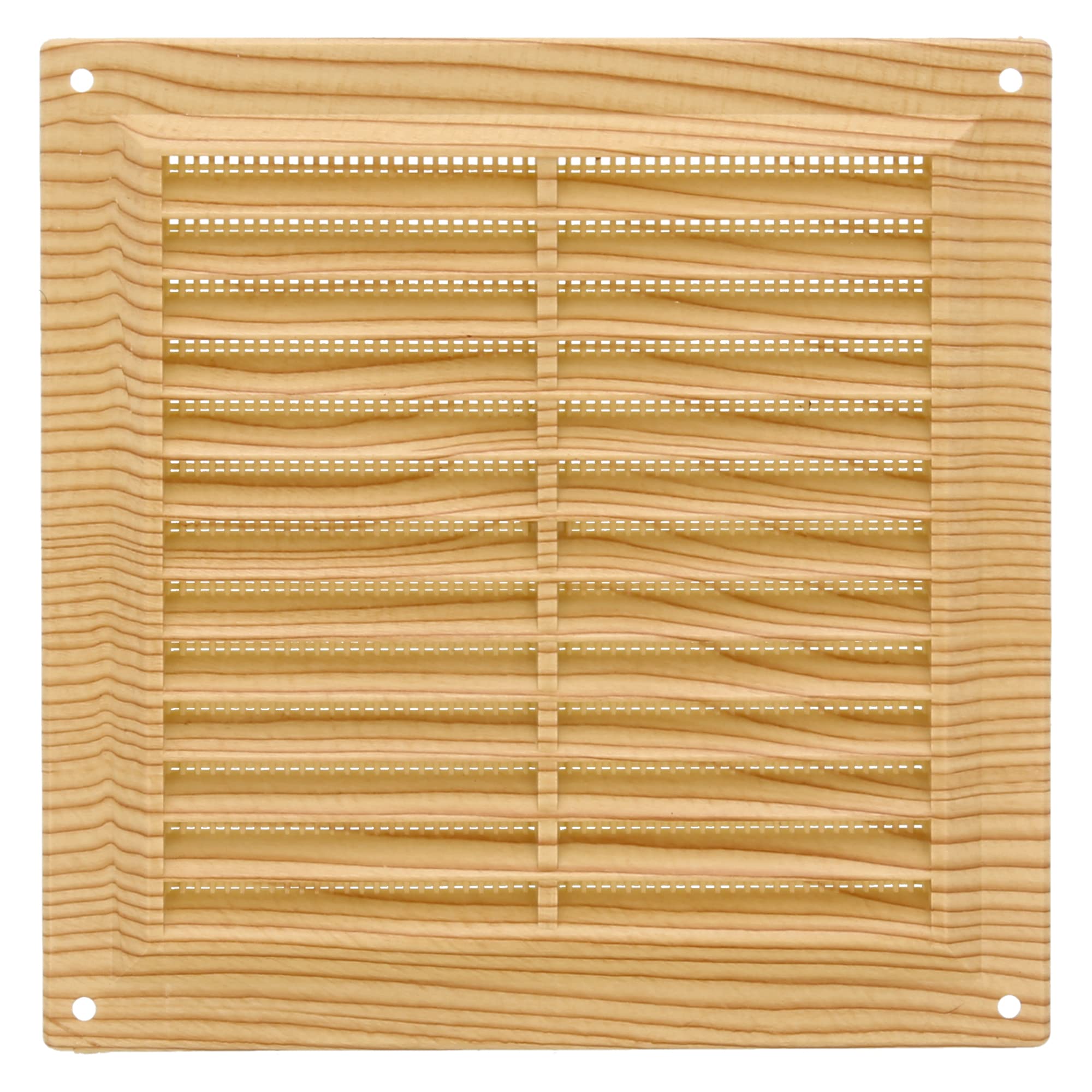 Amig - Square Plastic Grille with Mosquito net- Ventilation Grills for air Outlet - Suitable for Kitchen and Bathroom Ceiling - Dimensions: 170 x 170 mm - Colour: Pine