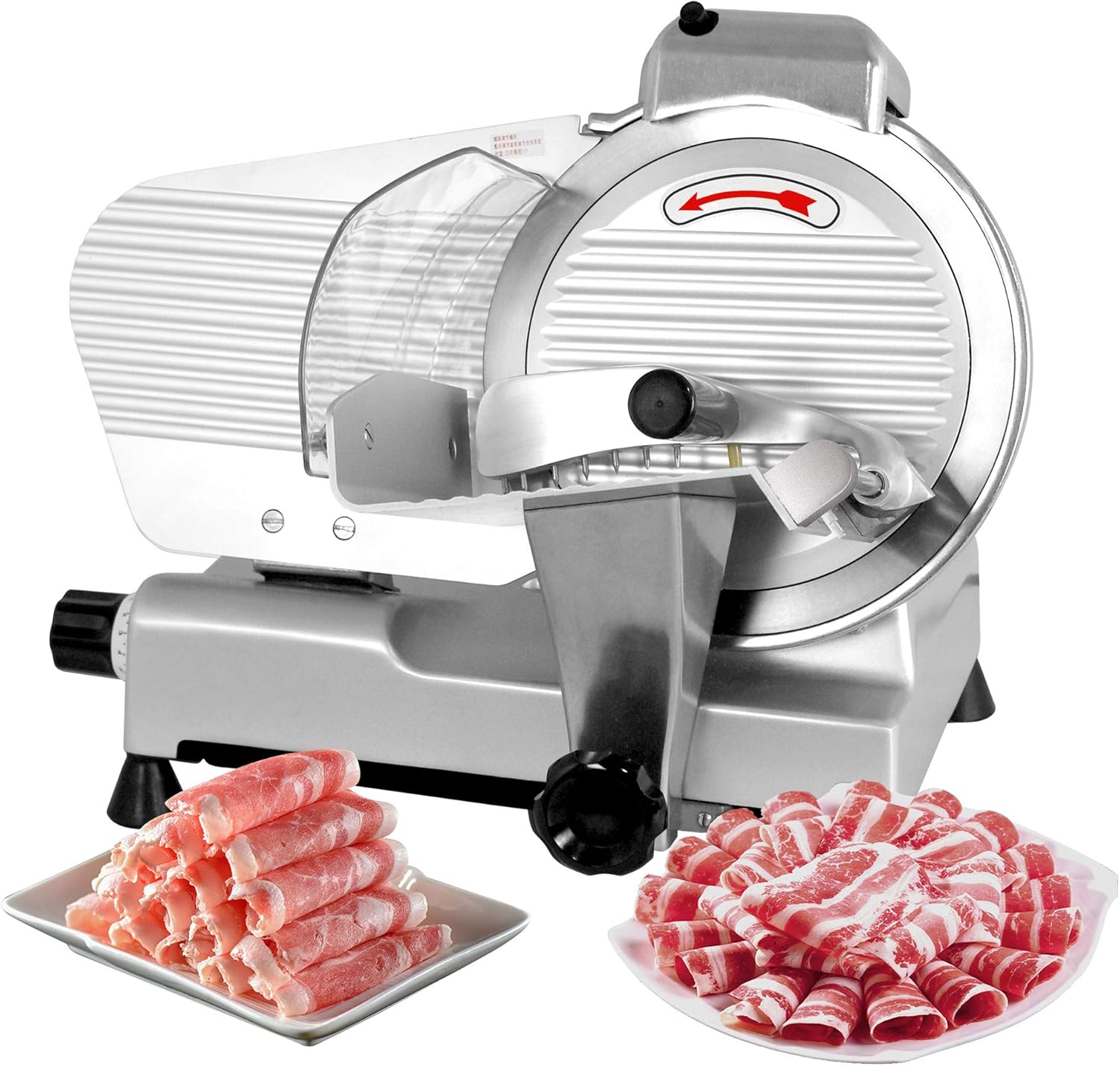 SL526 Electric Meat Slicer - 7.5" Semi-Automatic Deli Cutter (150W, 110V)