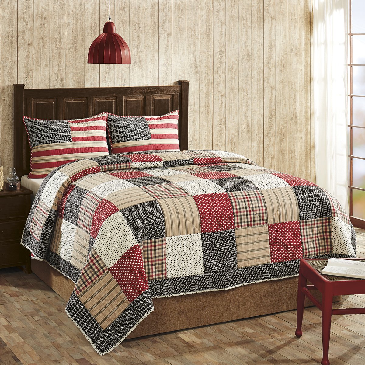 Victory Americana Queen 3 Pc Quilt Set by VHC Brands