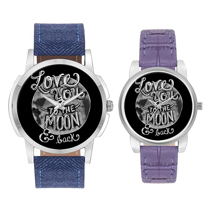 Gifts for Couple, Multicolor Dial Wrist Watch for Men and Women