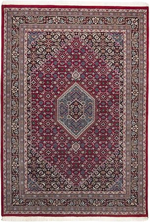 Amazon Com Theko Orient Carpet Bidjar Red Blue Size 40 X 60 Cm Furniture Decor