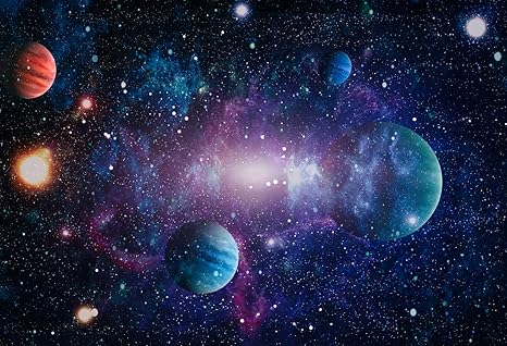 Amazon 7x5フィート 宇宙惑星 星と銀河 宇宙探検テーマ 写真撮影用布 カスタマイズ写真背景 スタジオ小道具 バックペーパー 背景布 通販