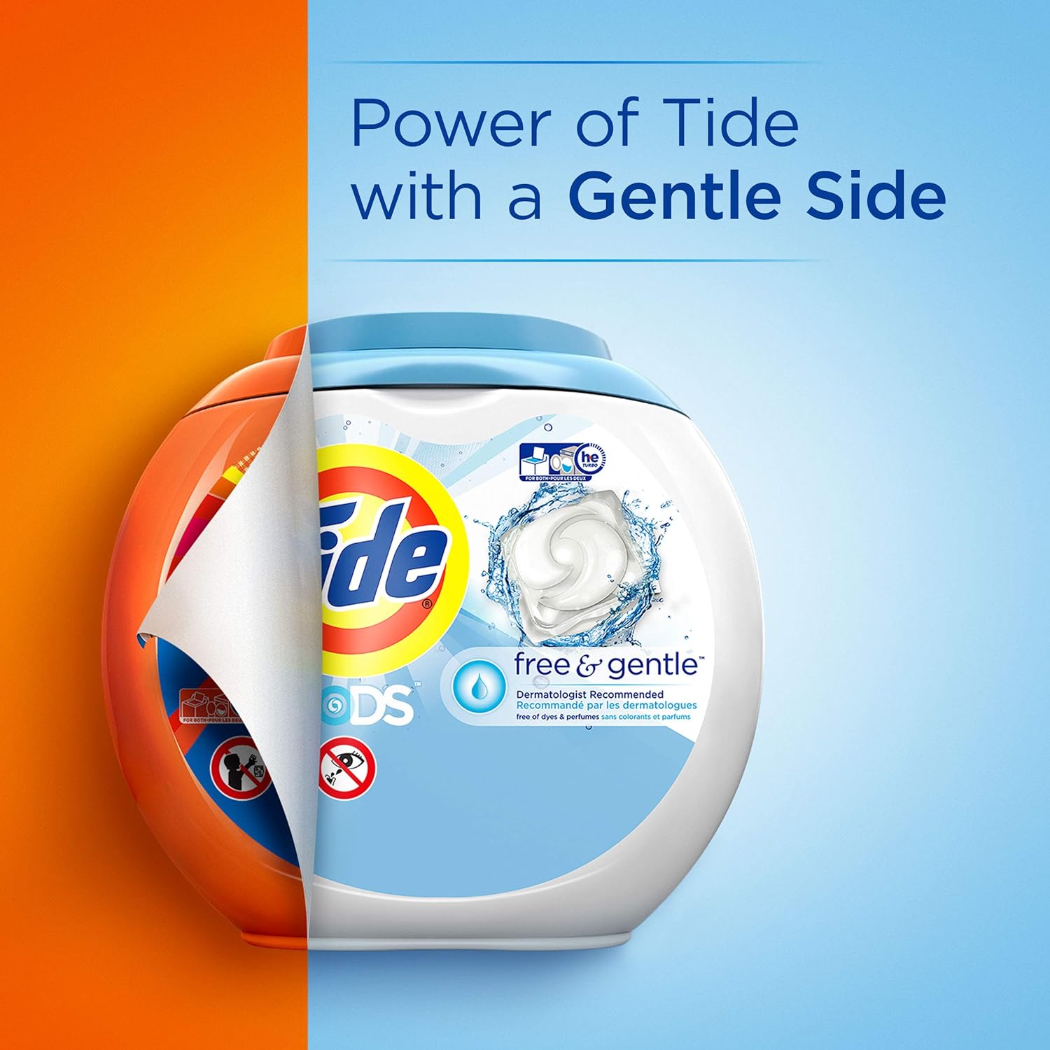Tide Free and Gentle Laundry Detergent Pods, 81 Count, Unscented and Hypoallergenic for Sensitive Skin: Health & Personal Care