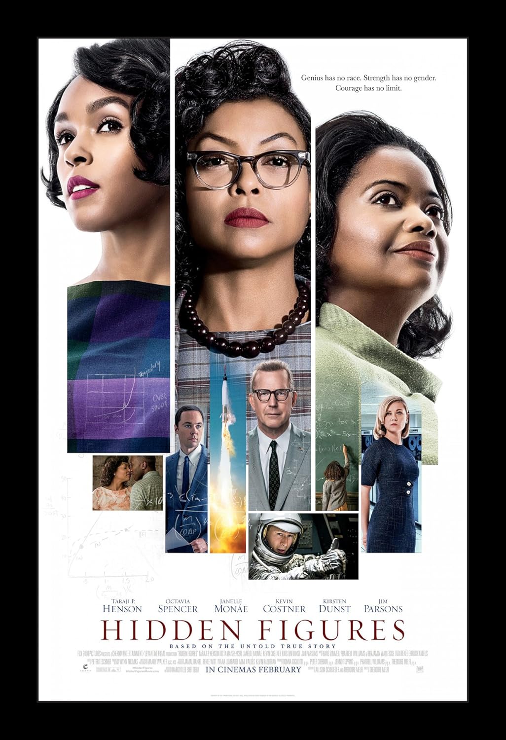 Hidden Figures - 11x17 Framed Movie Poster by Wallspace