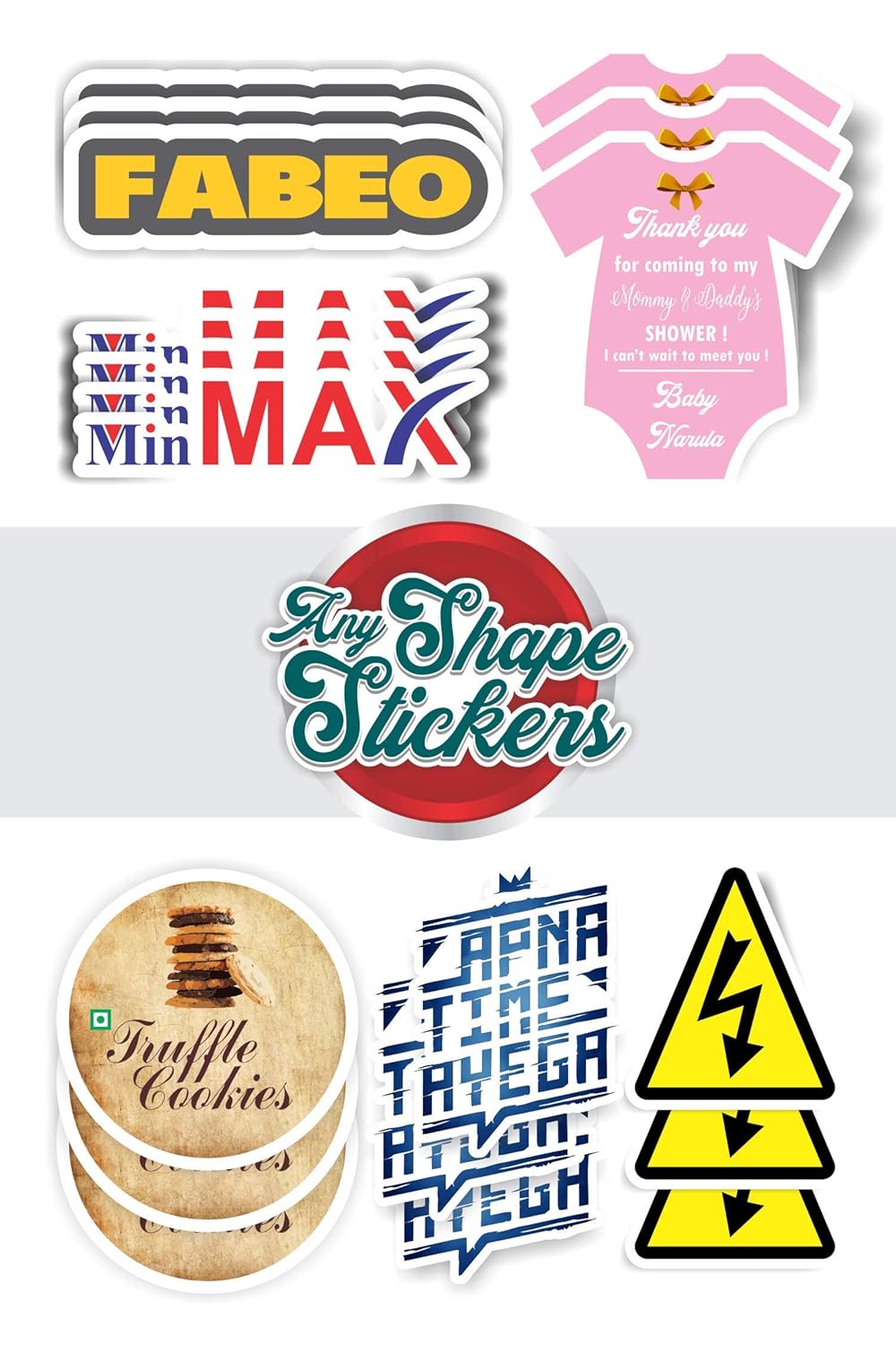 custom shape stickers