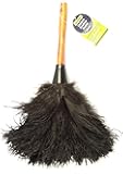 Everclean 6049.0 Ostrich Duster, Wood Handle, Natural Feathers, 13.5" x 7" x 7"