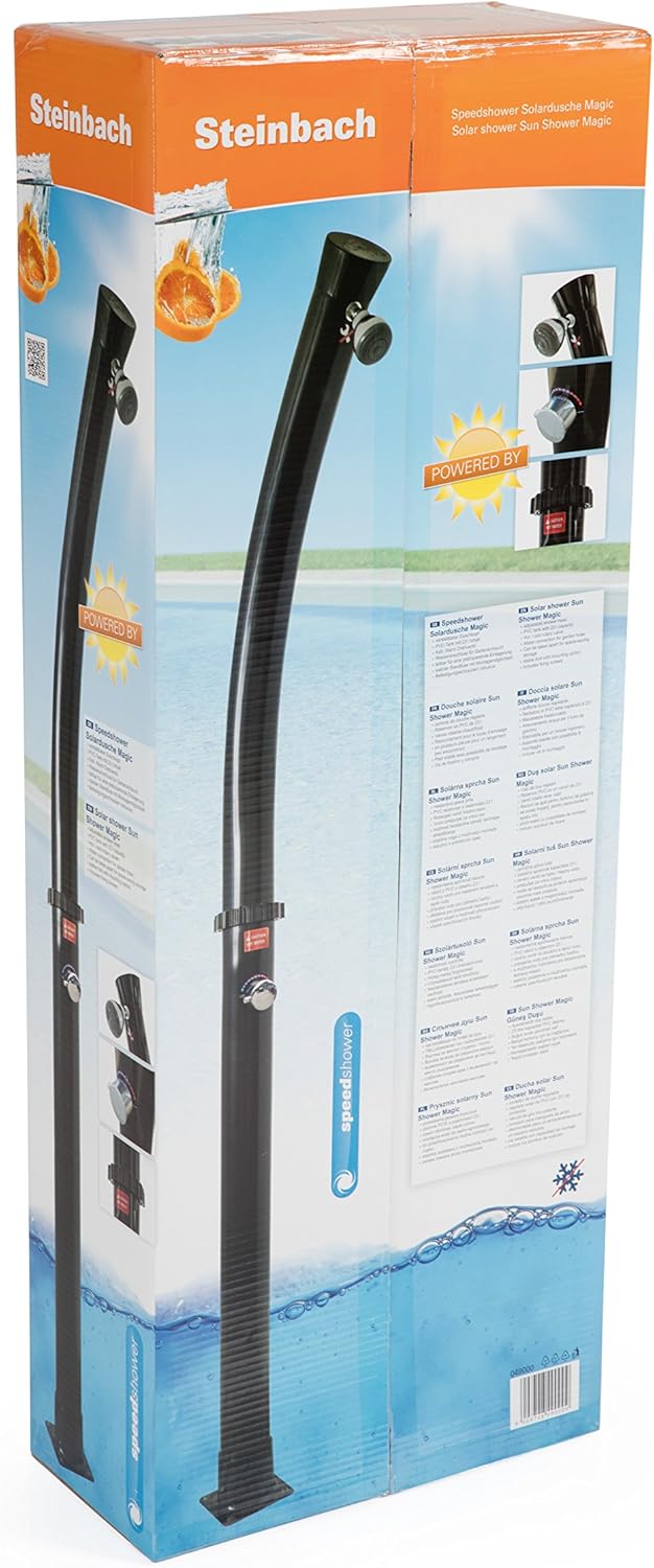 Steinbach Speedshower Magic Solar Shower Black Amazon Co Uk Garden Outdoors