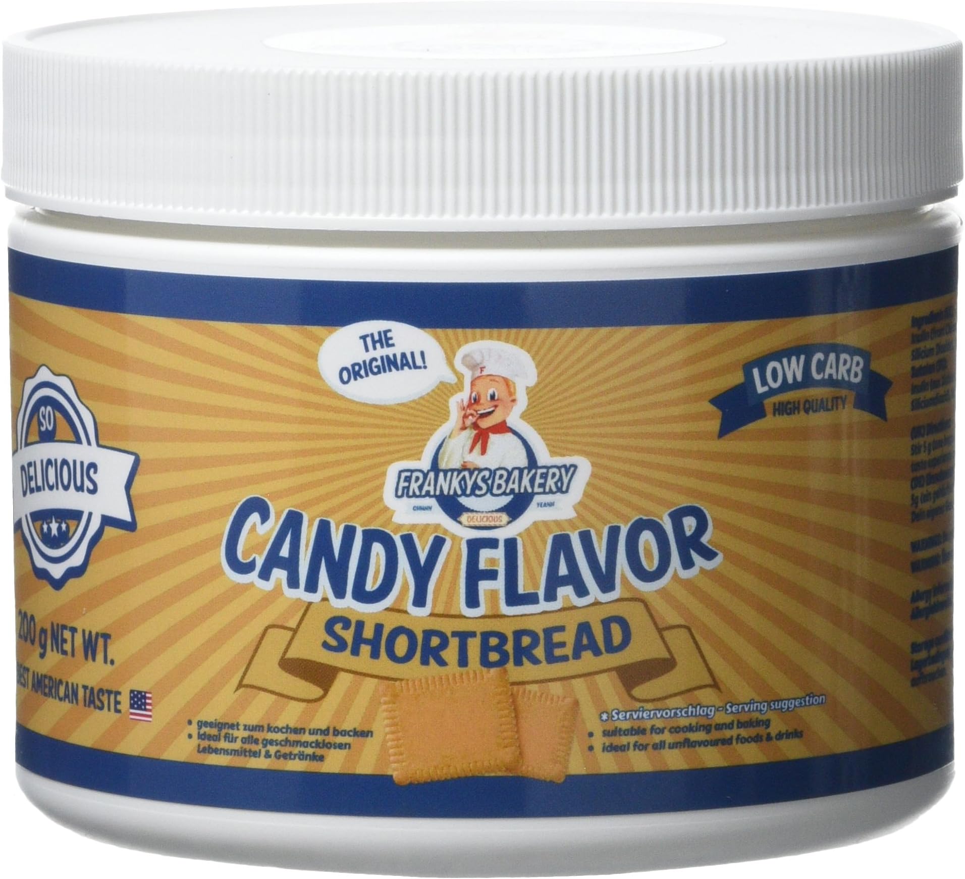 Frankys Bakery Candy Flavour Powder, Shortbread, 200 g