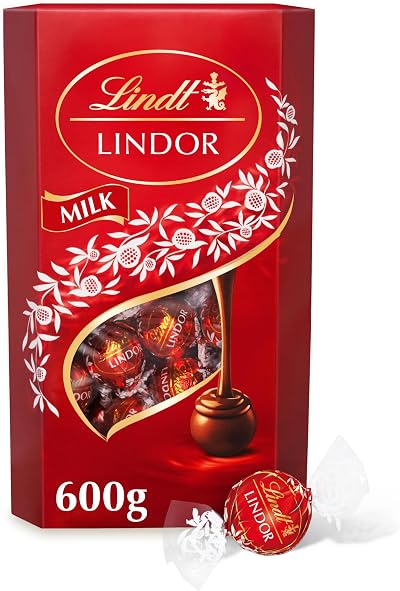 Lindt Lindor Milk Chocolate Truffles 600g Box Approx. 48 Balls