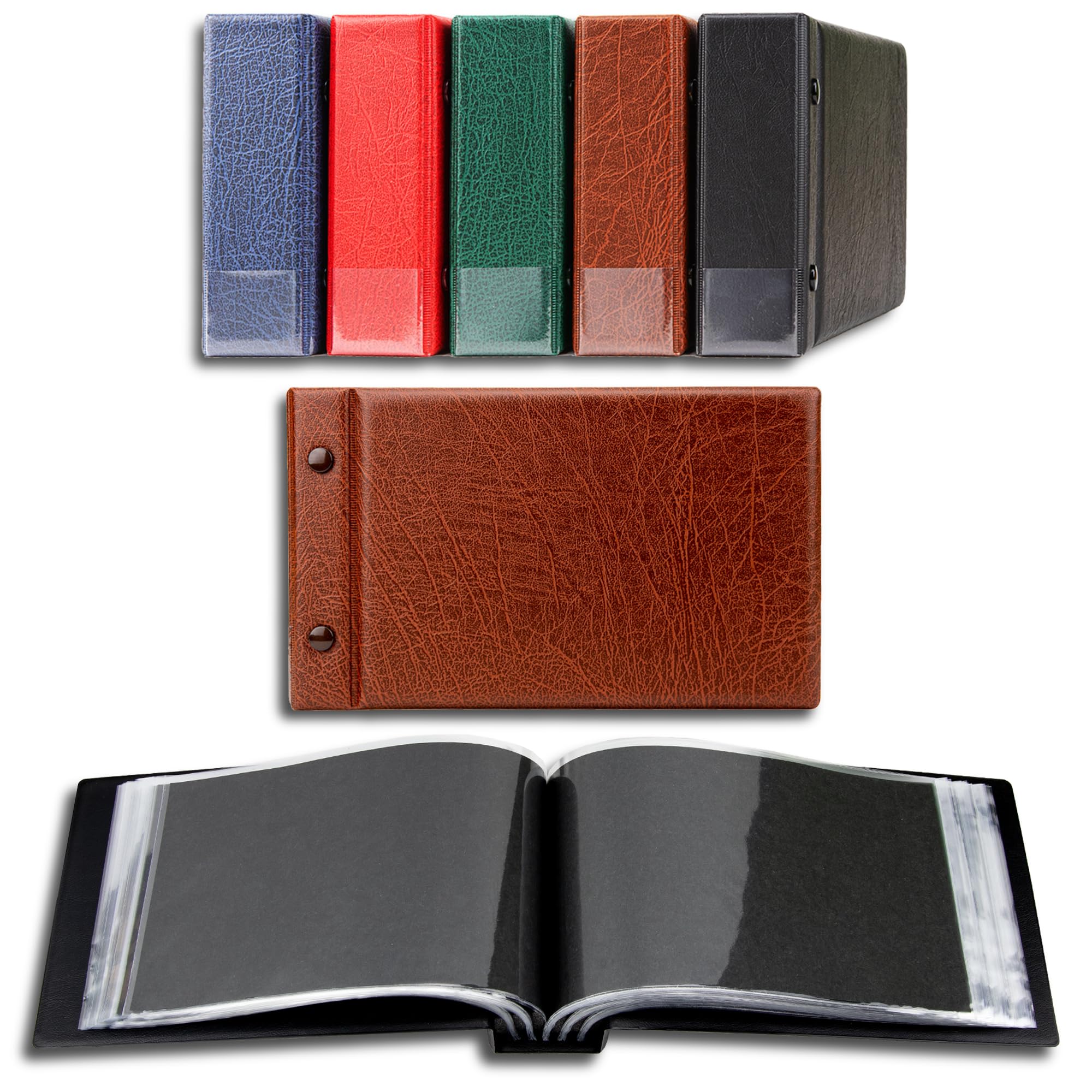 Prophila small album for 100 postcards and letters up to 190 x 125 mm, brown