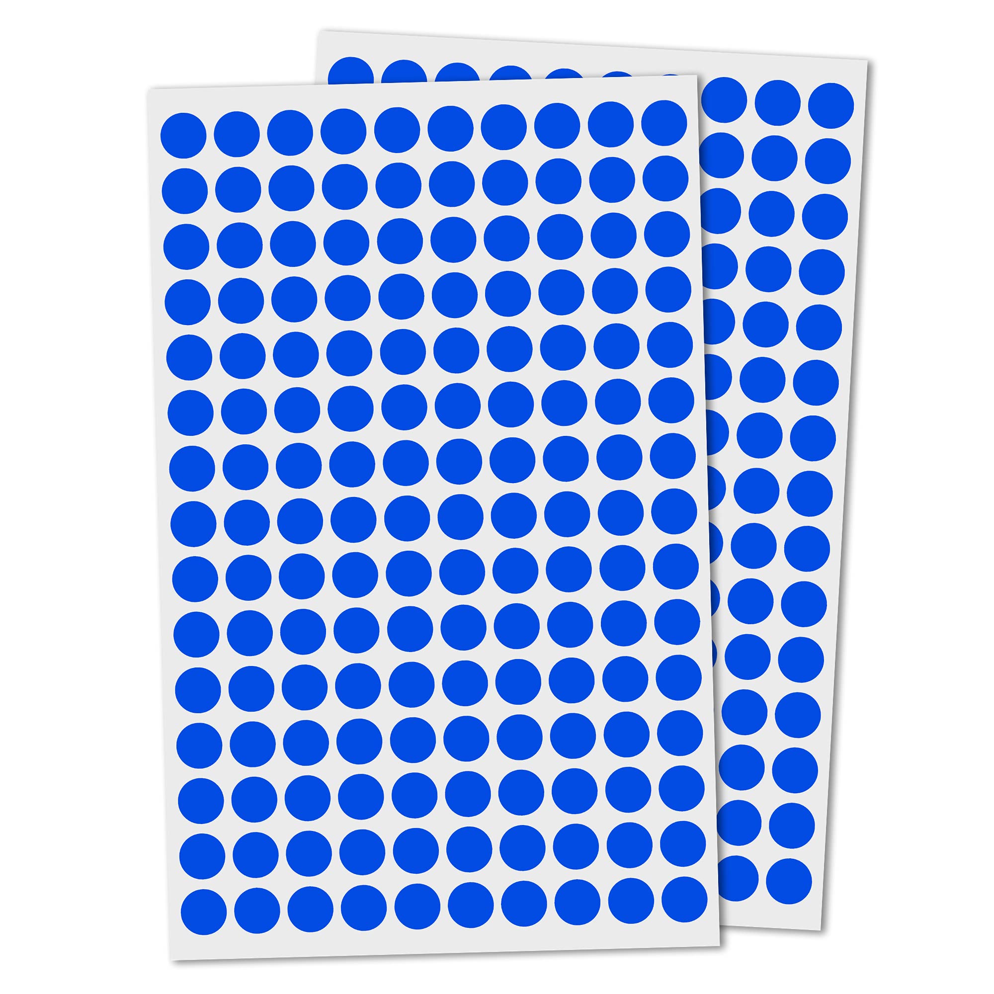 3,000 Pack, 10mm Round Dot Stickers Sticky Labels - Blue