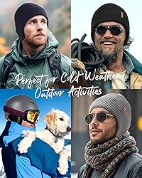 FURTALK Winter Beanie Hats with Earflap for Men