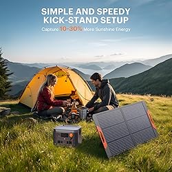ZOUPW 100W Portable Solar Panel,RV Essentials, 20V