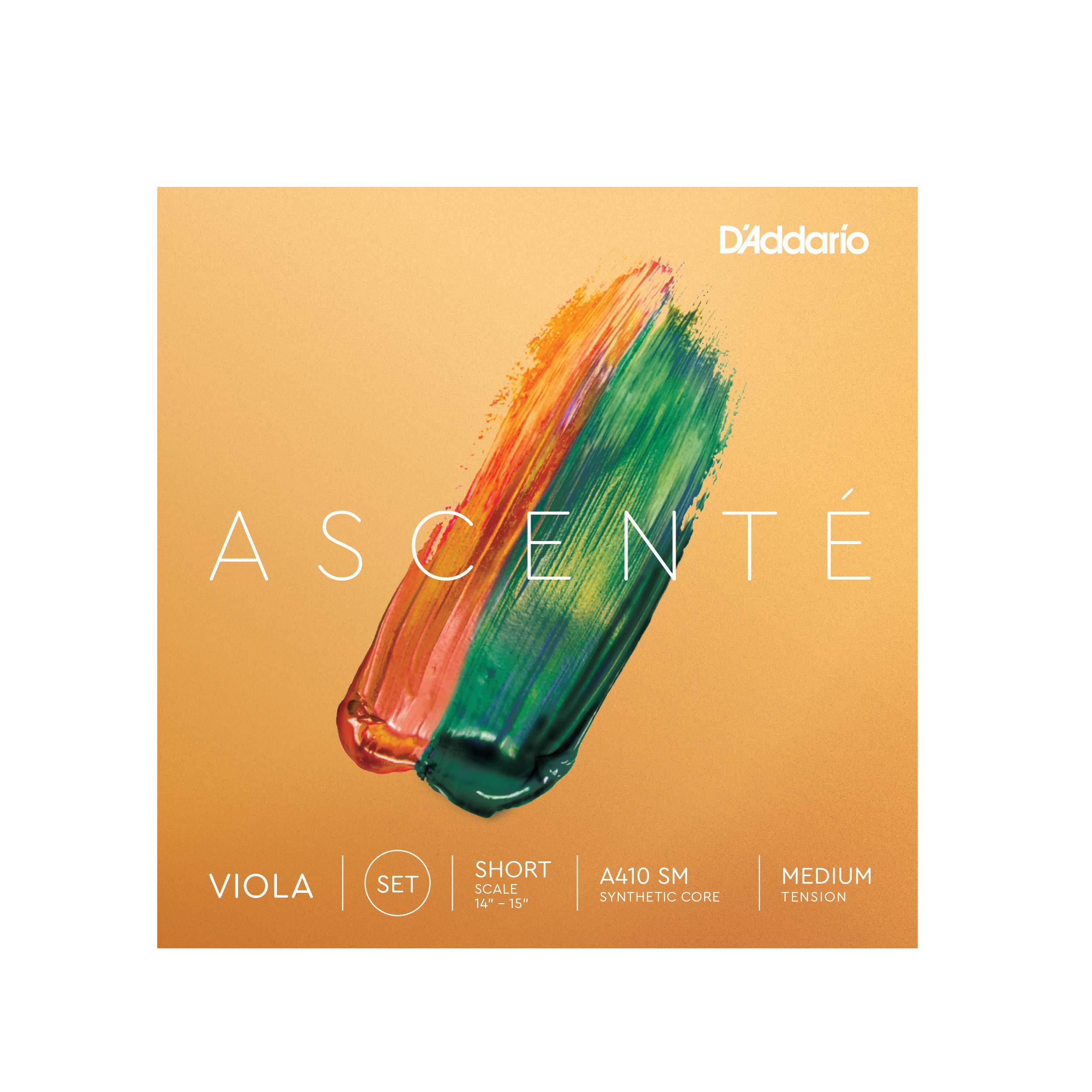 D'Addario Ascenté Viola Strings - A410 SM - Medium Tension - Full Set - Short Scale
