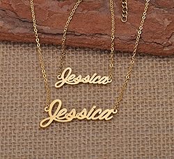 Aoloshow Stainless Steel Personalized Name Necklace