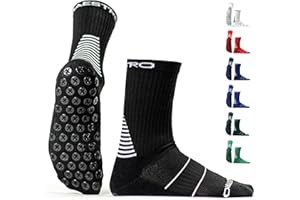 MAESTRO SPORTSWEAR Maestro Soccer Grip Socks for Men and Women with Non-Slip Pads - Anti-Slip Socks Ideal for Football, Basketball, Sports