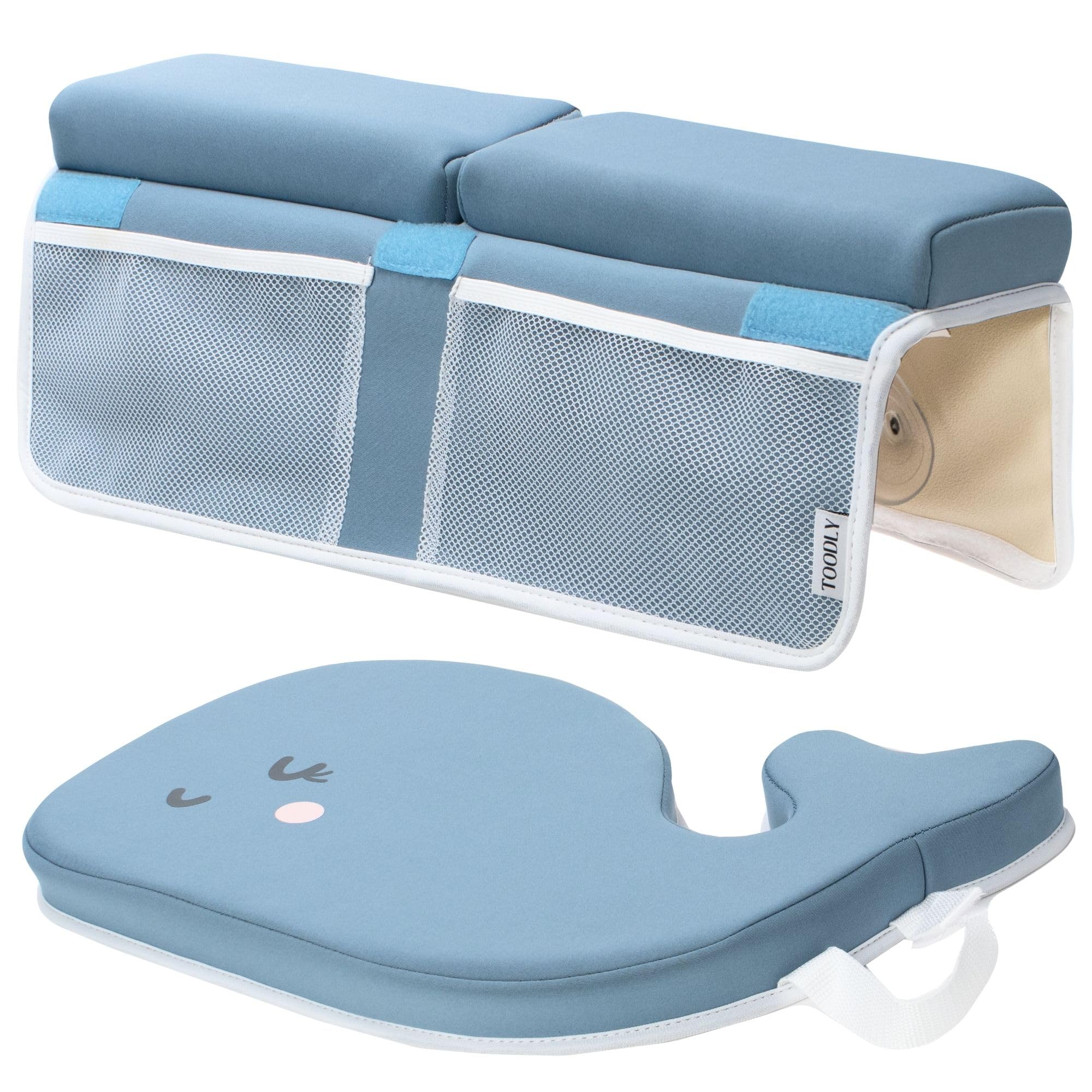 Comfortable Whale Baby Bath Kneeler and Elbow Rest Pad Set Bathtub