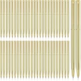 Zonon 100 Pieces Metal Slim Ballpoint Pens Bulk Retractable Metallic Black Ink 1 mm Medium Point Smooth Writing Pens for Wedding Business Office Supplies Students Teachers Men Women Present