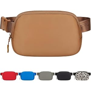 Vankor Cute Waist Bag for Women Cross Body, Khaki