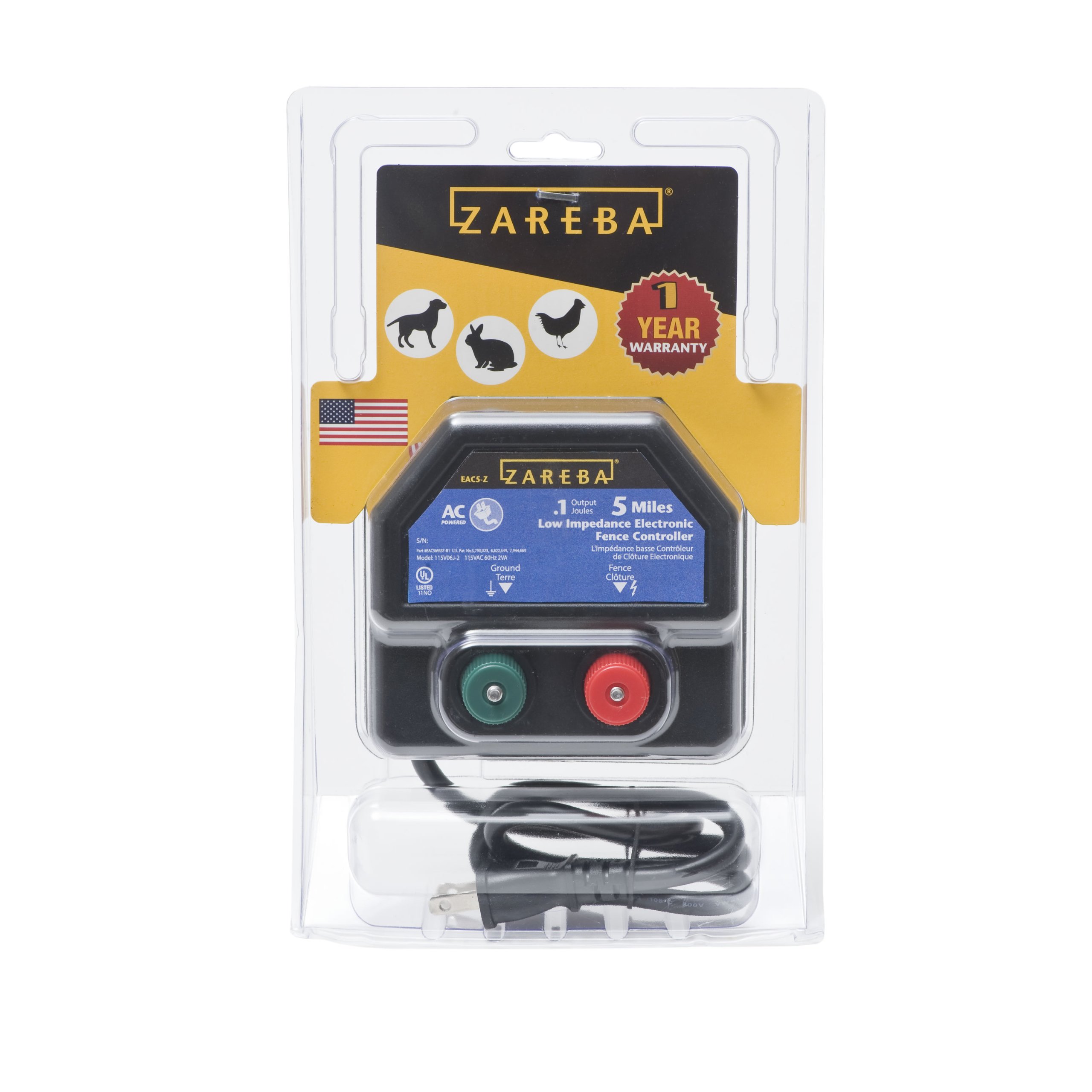 Zareba EA5M-Z 5-Mile AC-Powered Electric Fence Charger