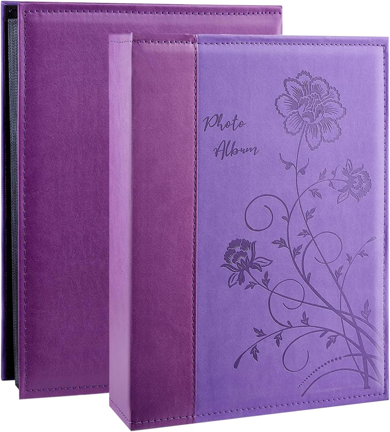 Photo Albums, Frames & Accessories - Artmag Photo Album 4x6 300 Photos, Extra Large Capacity Leather Cover Wedding Family Photo Albums Holds 300 Horizontal 4x6 Photos(Purple)