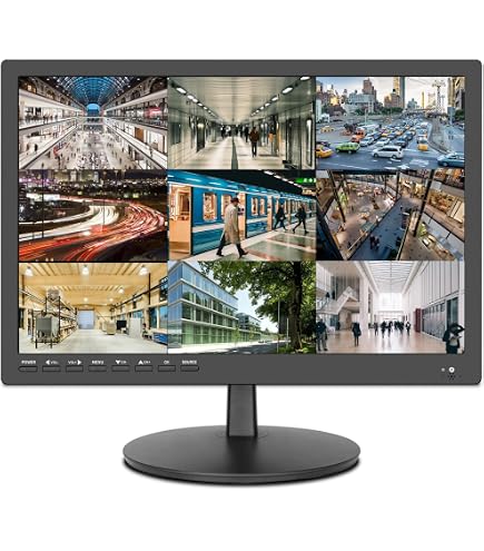 10 Inch CCTV Monitor HD 1024x768 Portable Display TFT LCD Color Video