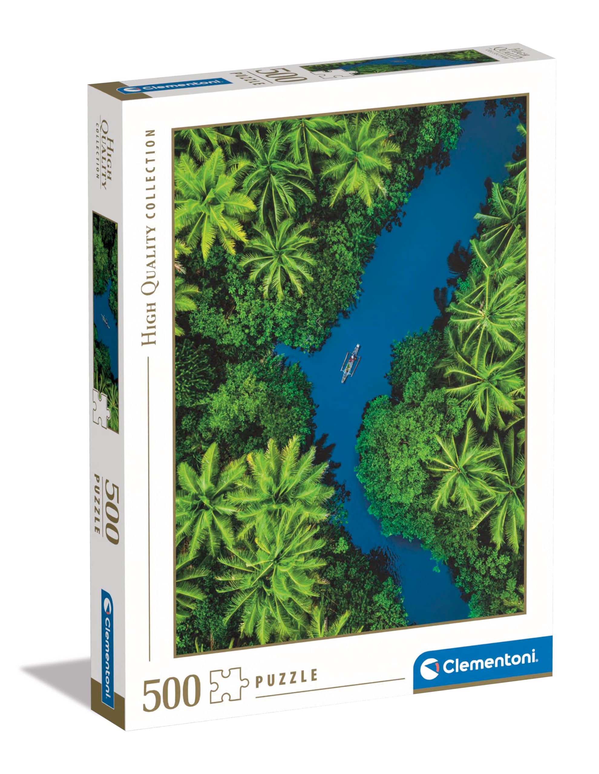 Clementoni Jigsaw Puzzle Collection - Tropical Aerial View 500 Pieces - Puzzle For Adults 14-99 Years, Gift For Men/Women, Landscape, Made In Italy, 35520