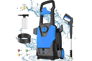 DECOKTOOL Electric Pressure Washer, 4200PSI Max 2.8 GPM Power Washer with 20FT Hose, 35FT Power Cord, 4 Nozzles, Foam Cannon & Spray Gun, High Pressure Washer for Car, Patio, Fence, Window, Garden