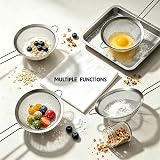 Anaeat Fine Mesh Strainers Premium Stainless Steel Sieve Colander 8.67" view 3