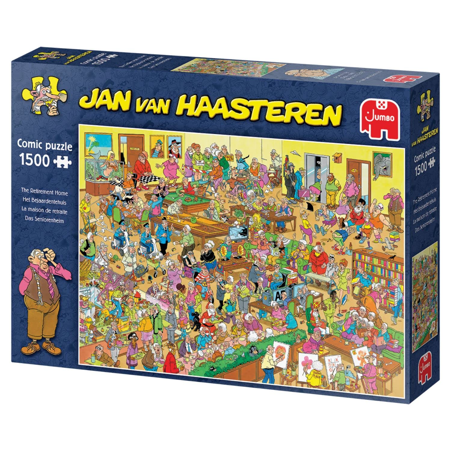 Jan van Haasteren The Retirement Home | Jigsaw Puzzle For Adults 1500 pieces | 90 x 60cm Puzzle | Jumbo