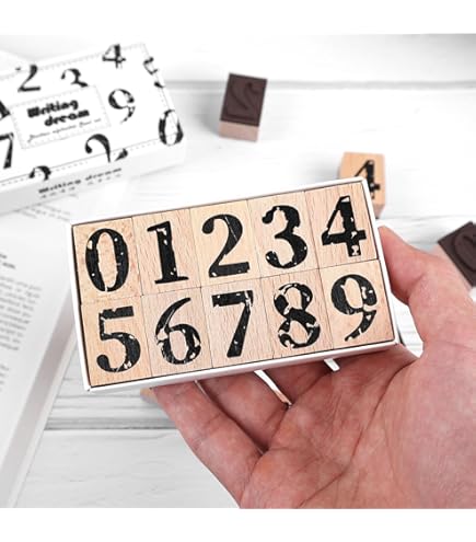 0-9 Numbers Clear Stamps Birthday Aniiversary Silicone Stamps For Card Making De