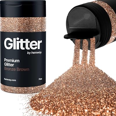 Hemway Bronze Brown Glitter Shaker 130g Fine Sequins Resin Epoxy Craft