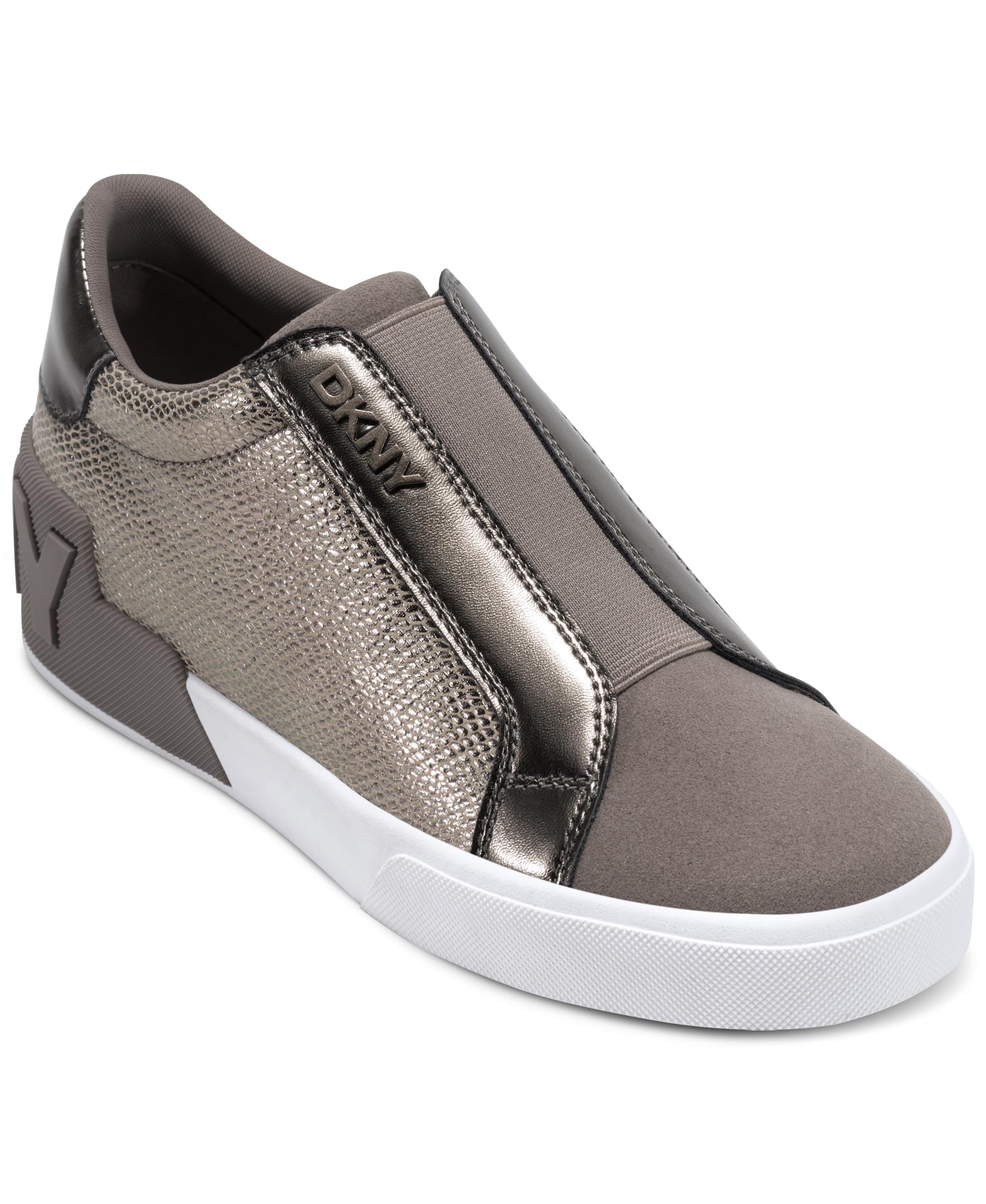 DKNY Women’s Sneaker, Champagne/Ash, 9