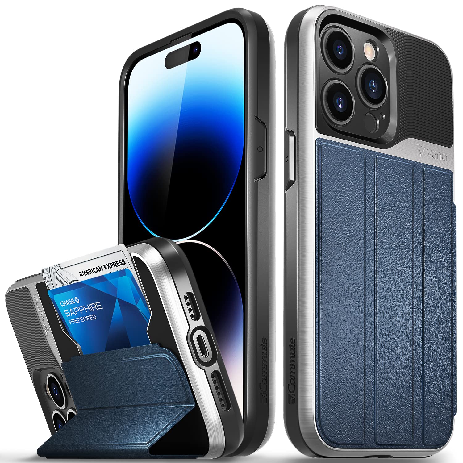 VENA vCommute Wallet Case Compatible with Apple
