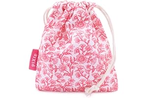 PIXIE CUP Pixie Menstrual Cup Storage Bag Case - 100% Organic Cotton Reusable Holder for Period Cups, Discs, and Kegel Balls - Store After Using Sterilizer or Wash - Container to Keep Menstrual Cup Cleaner