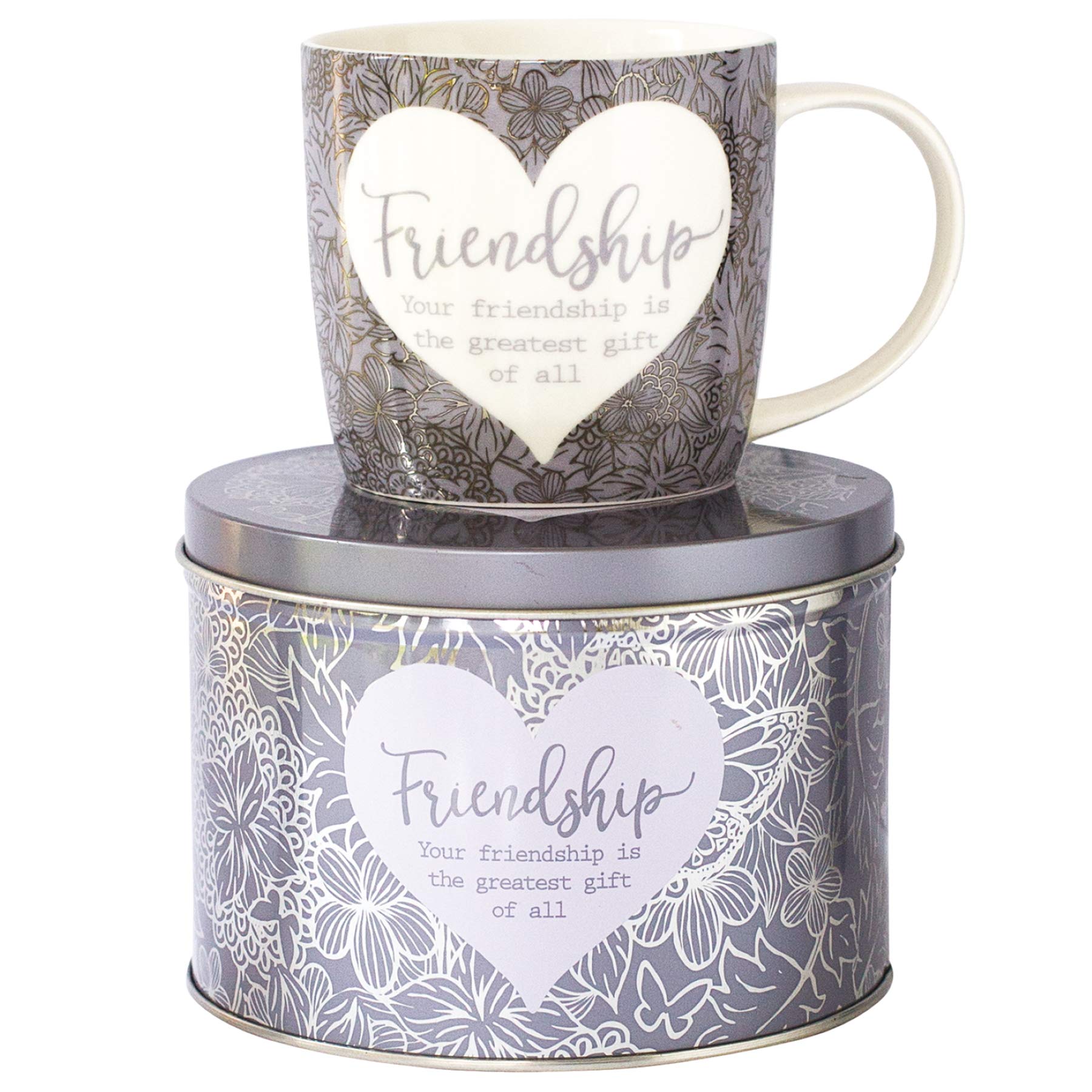 Arora 7053 Said with Sentiment Mug & Tin-Friendship, Ceramic, Multicolor