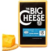 Big Cheese 13‑Year Aged Cheddar Cheese, 2.5 lb Block &mdash; Extra Sharp, Artisan, Charcuterie &amp; Wine Pairing