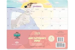 Bright Day Calendars 2025 Gary Patterson Patterson Dog Magnetic Pad (12 x 12 Inch)