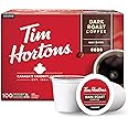 Tim Hortons Dark Roast Coffee, Single-Serve K-Cup Pods Compatible with Keurig Brewers, 100ct K-Cups