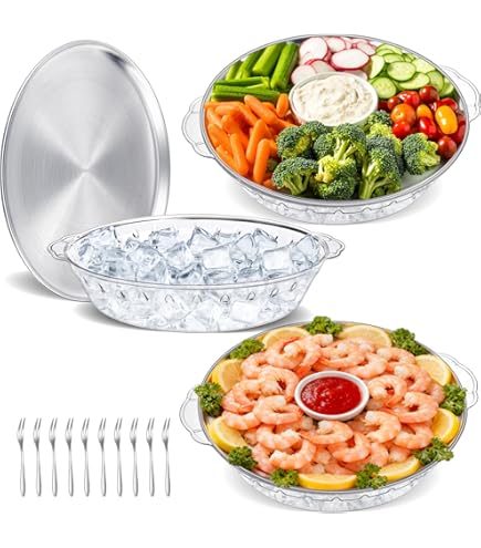 Set di Vassoi Algon Monouso Bianco 2 Pezzi 10 x 36 cm (48 Unità
