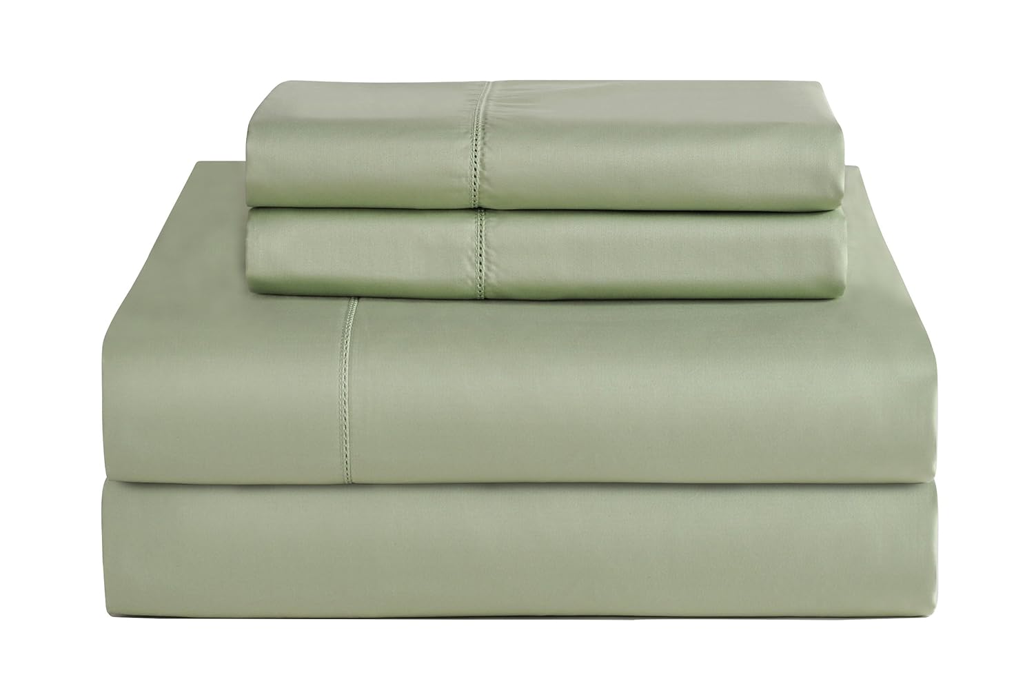 Pointehaven T800 Pima Cotton Deep Pocket Luxury California King Sheet Set, Sage