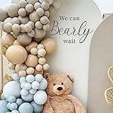 ZAIBIANHAO We Can Bearly Wait Decal - Teddy Bear Gender Reveal Neutral Party Sticker for Balloon Arch,We Can Bearly Wait Baby