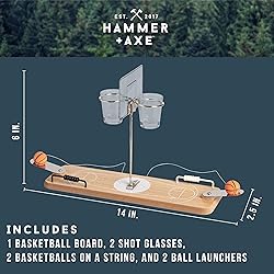 Hammer + Axe 2-Player Wooden Basketball