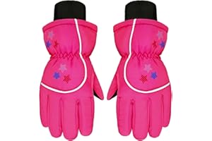 Boao Kids Snow Ski Gloves Winter Waterproof Warm Snowboard Mittens for Girl and Boy