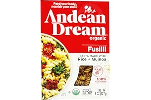 Andean Dream Organic Quinoa Fusilli Pasta, 8 Ounce -- 12 per case.12
