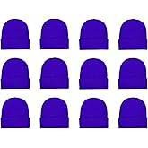 Gelante Unisex Beanie Cap Knitted Warm Solid Color and Multi-Color Multi-Packs